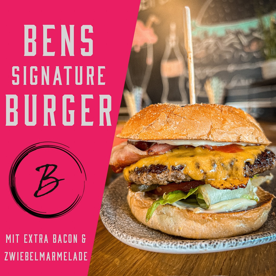 Ein echter Genuss-Kracher 🍔🔥 Bens Signature Burger – mit extra Bacon und …